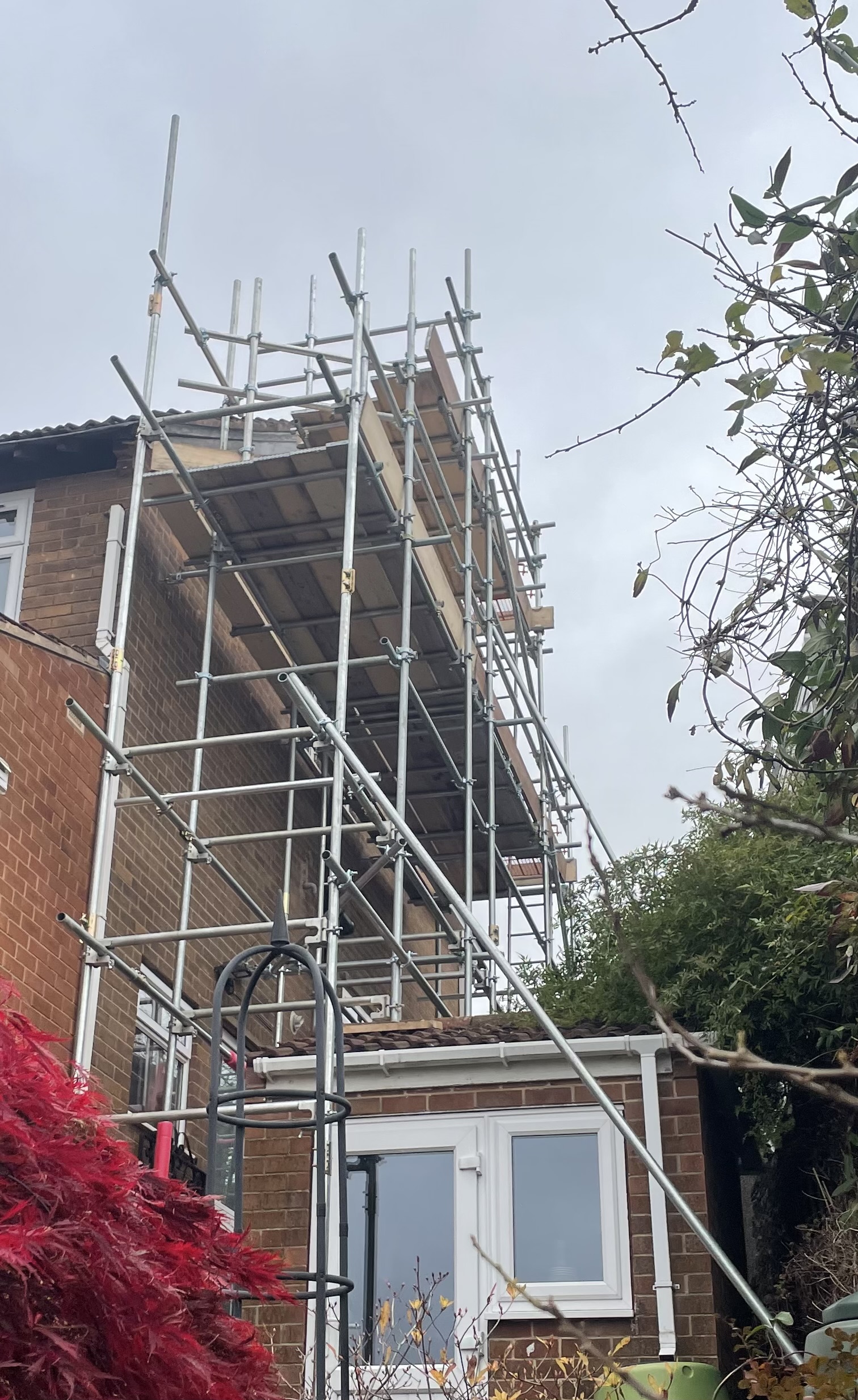 Residential scaffolding in Sheffield