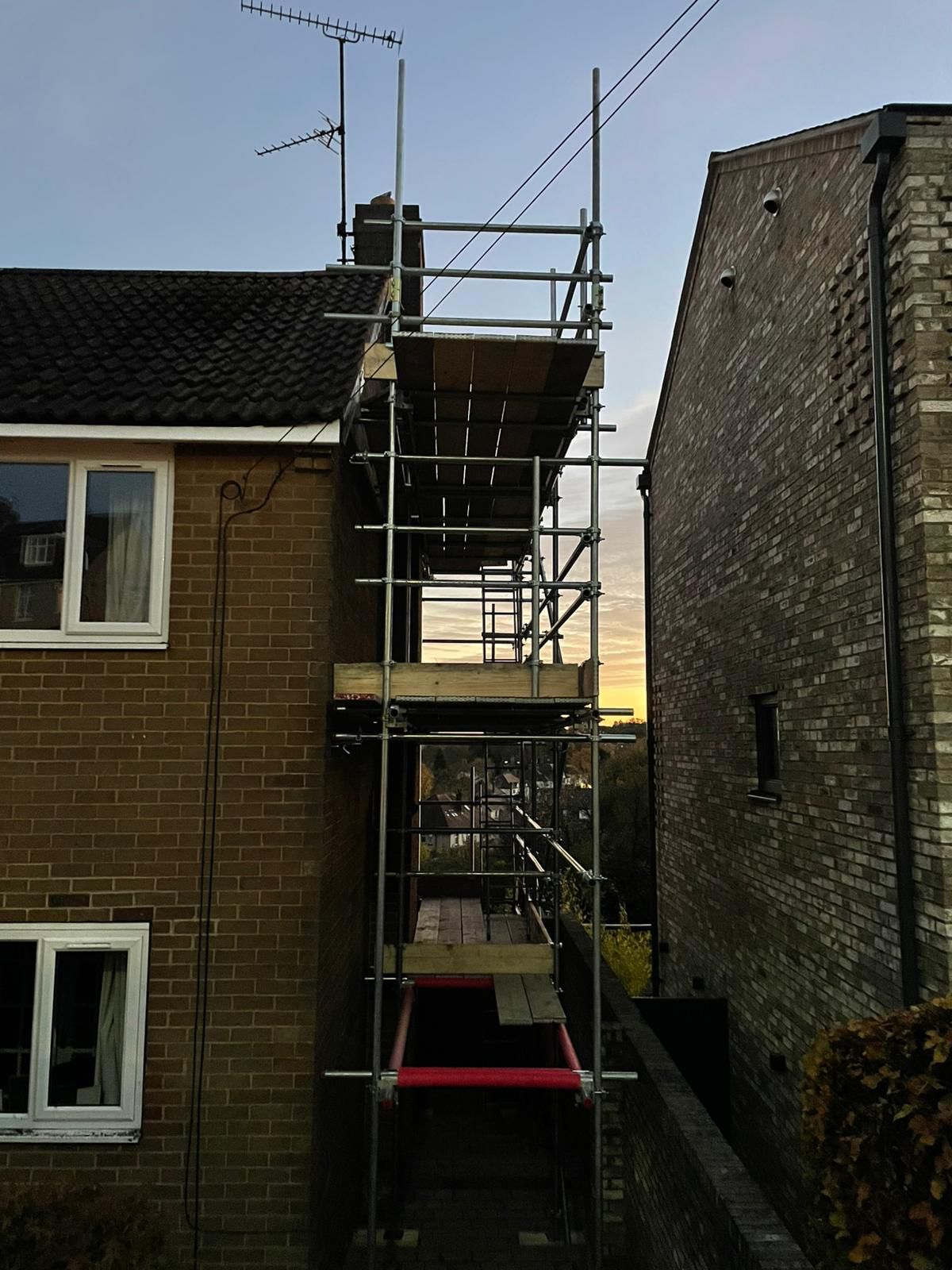 Residential scaffolding in Sheffield