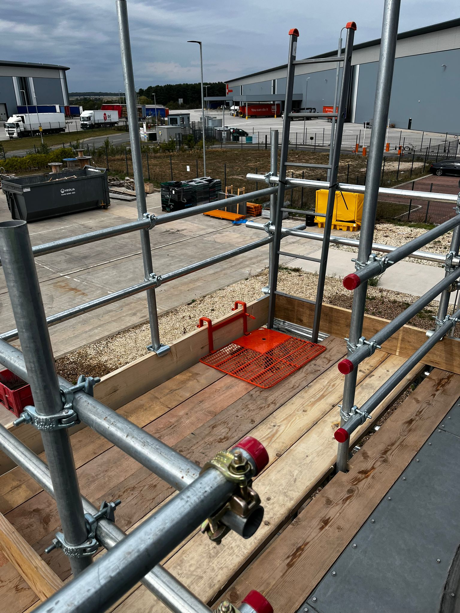 Industrial scaffolding in South Yorkshire