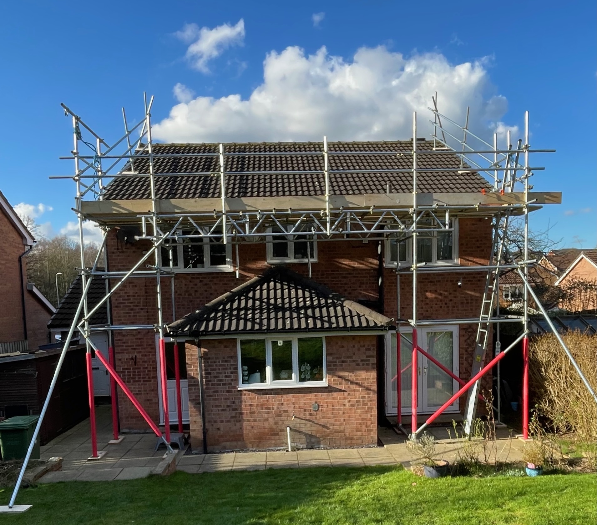 Scaffolding in Wakefield, Yorkshire
